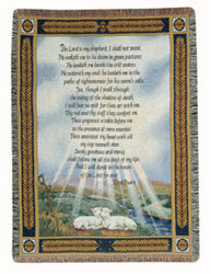 23rd Psalm Tapestry Throw from Sidney Flower Shop in Sidney, OH