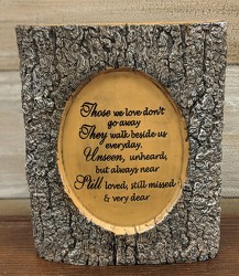 WOODEN BLOCK "THOSE WE LOVE" from Sidney Flower Shop in Sidney, OH