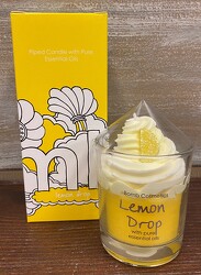 PIPED LEMON DROP CANDLE from Sidney Flower Shop in Sidney, OH