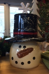 Snowman Cookie Jar from Sidney Flower Shop in Sidney, OH