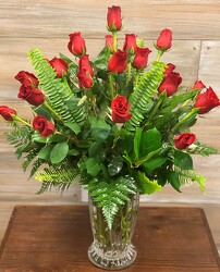 24 RED ROSES from Sidney Flower Shop in Sidney, OH