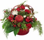 A Winter Basket Bouquet