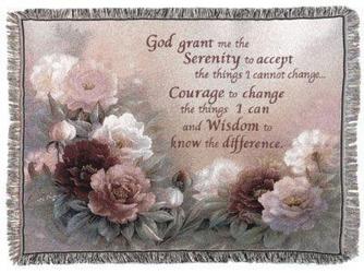Serenity Prayer Tapestry Throw 