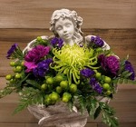 CONCRETE ANGEL SYMPATHY from Sidney Flower Shop in Sidney, OH