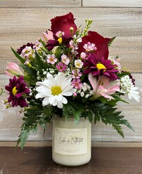 CANDLE BOUQUET LARGE from Sidney Flower Shop in Sidney, OH