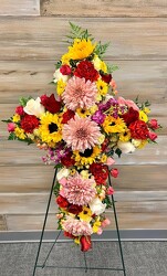STANDING COLOR CROSS from Sidney Flower Shop in Sidney, OH