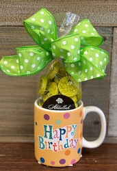 MUG BIRTHDAY WITH CANDY from Sidney Flower Shop in Sidney, OH