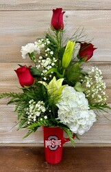 OHIO STATE TRAVEL MUG from Sidney Flower Shop in Sidney, OH