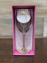 WINE GLASS BOXED GIFT from Sidney Flower Shop in Sidney, OH