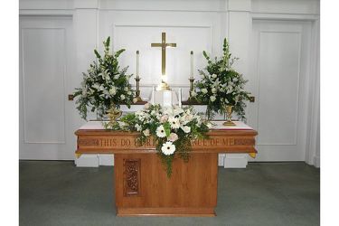 Dbl Alter/w unity candle from Sidney Flower Shop in Sidney, OH
