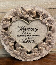 DECORATIVE STONE "IN MEMORY OF A LIFE..." from Sidney Flower Shop in Sidney, OH